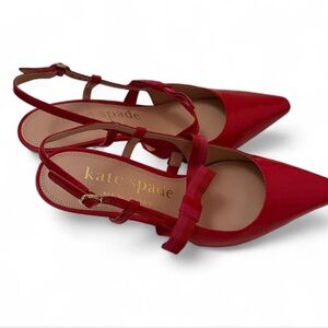 Kate Spade Cherry Red Pointed Heels